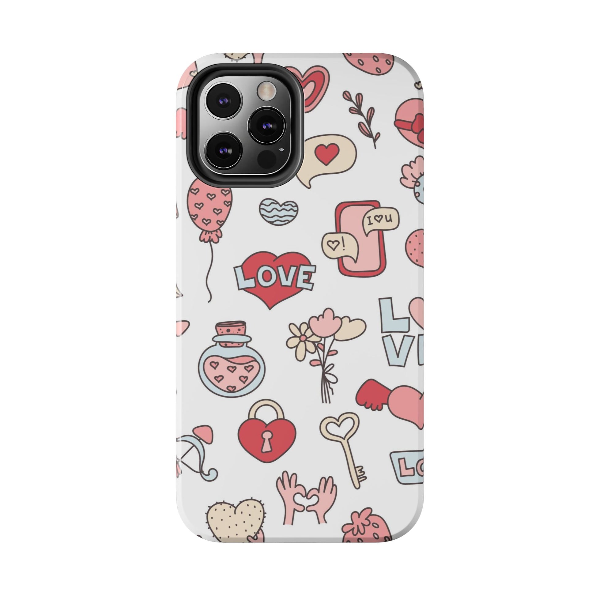 Romantic seamless pattern Tough Phone Cases