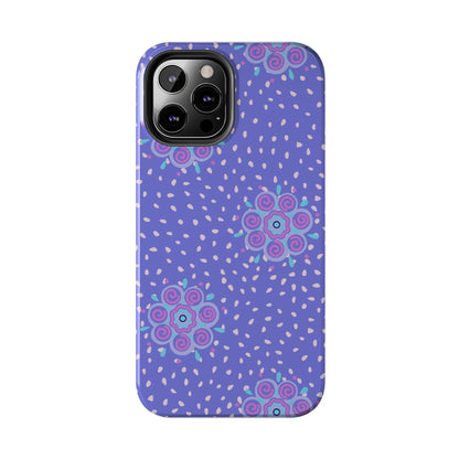 Abstract ethnic bud flower seamless pattern Tough Phone Cases