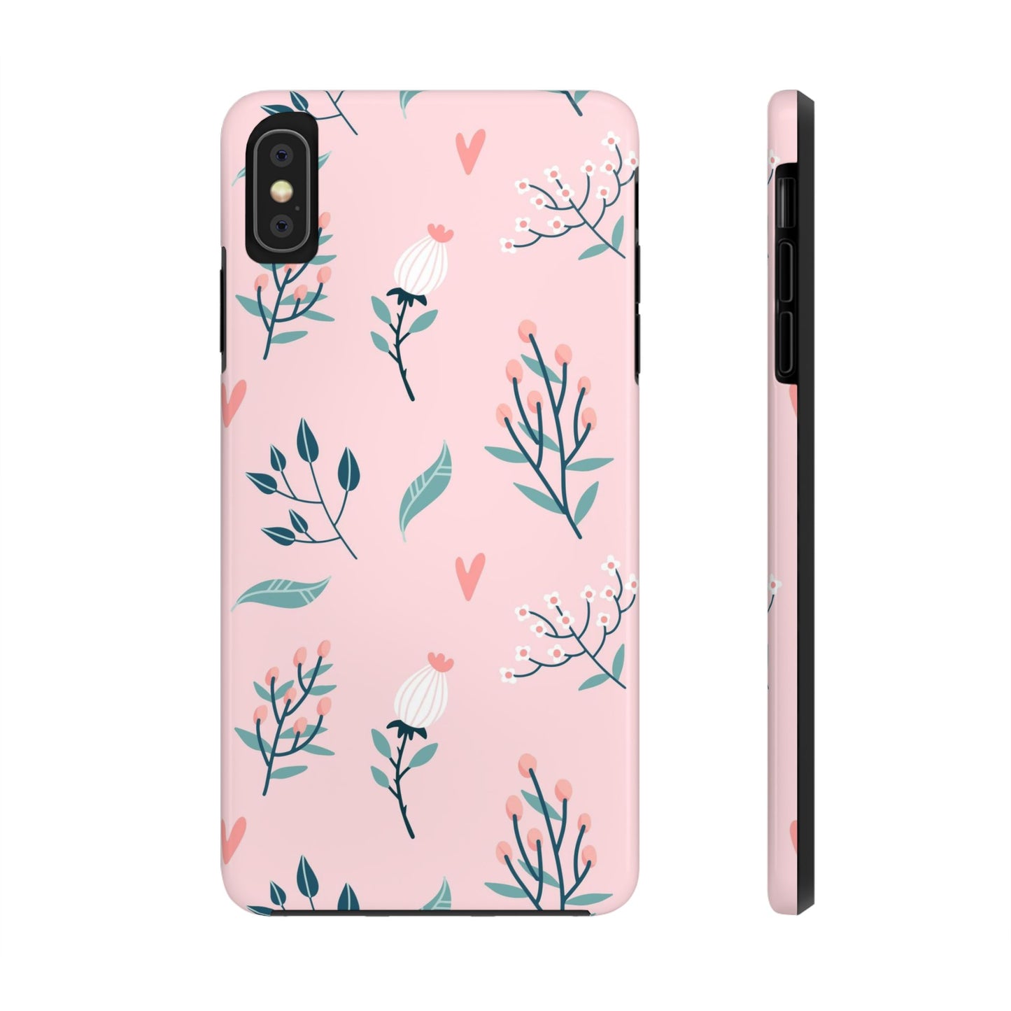 Floral seamless pattern. Garden flowers branches Tough Phone Cases iPhone XS MAX