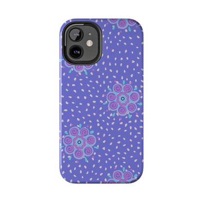 Abstract ethnic bud flower seamless pattern Tough Phone Cases