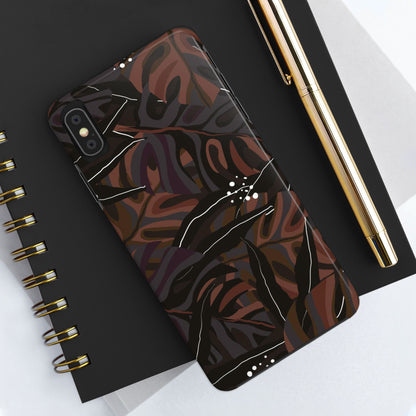 Modern exotic jungle plants Tough Phone Cases