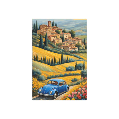 Vintage Charm in the Tuscan Hills Metal Art Sign