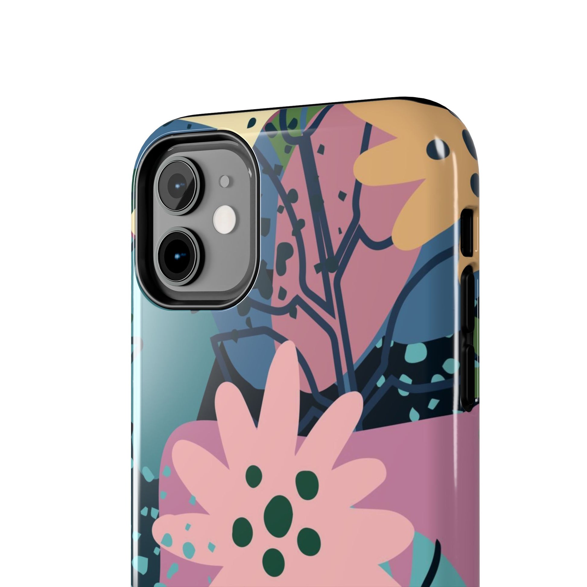 Contemporary collage design Tough Phone Cases