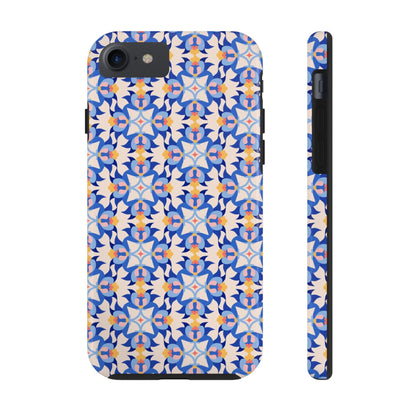 Floral Tile Pattern Tough Phone Cases iPhone 7, iPhone 8, iPhone SE