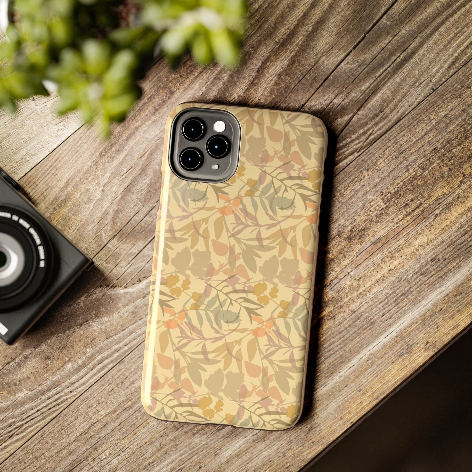 Boho Plants Leafs Pattern Tough Phone Cases