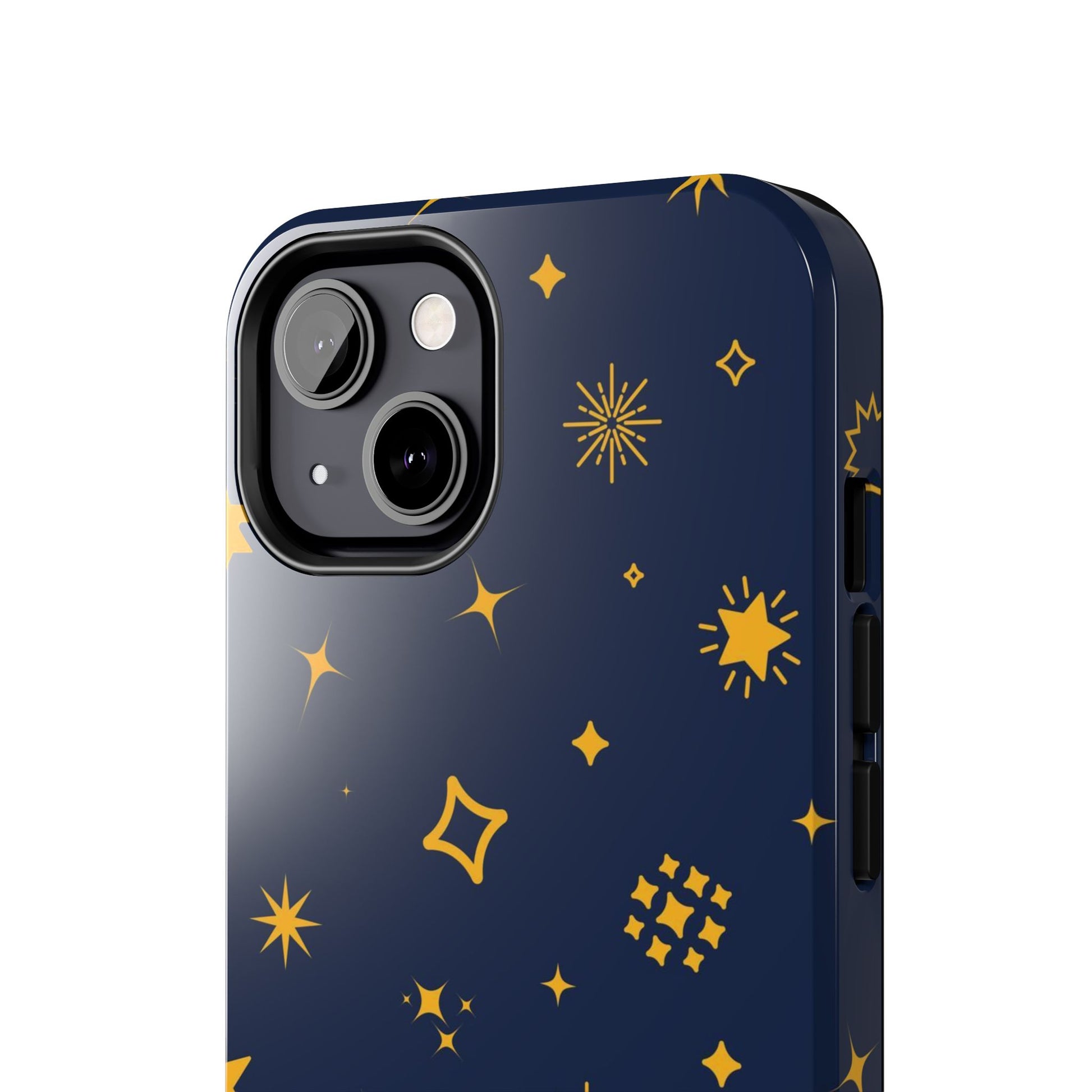 pattern on a blue Tough Phone Cases