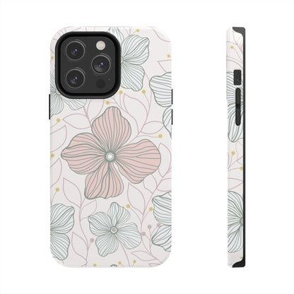 Florals seamless pattern Tough Phone Cases iPhone 14 Pro Max