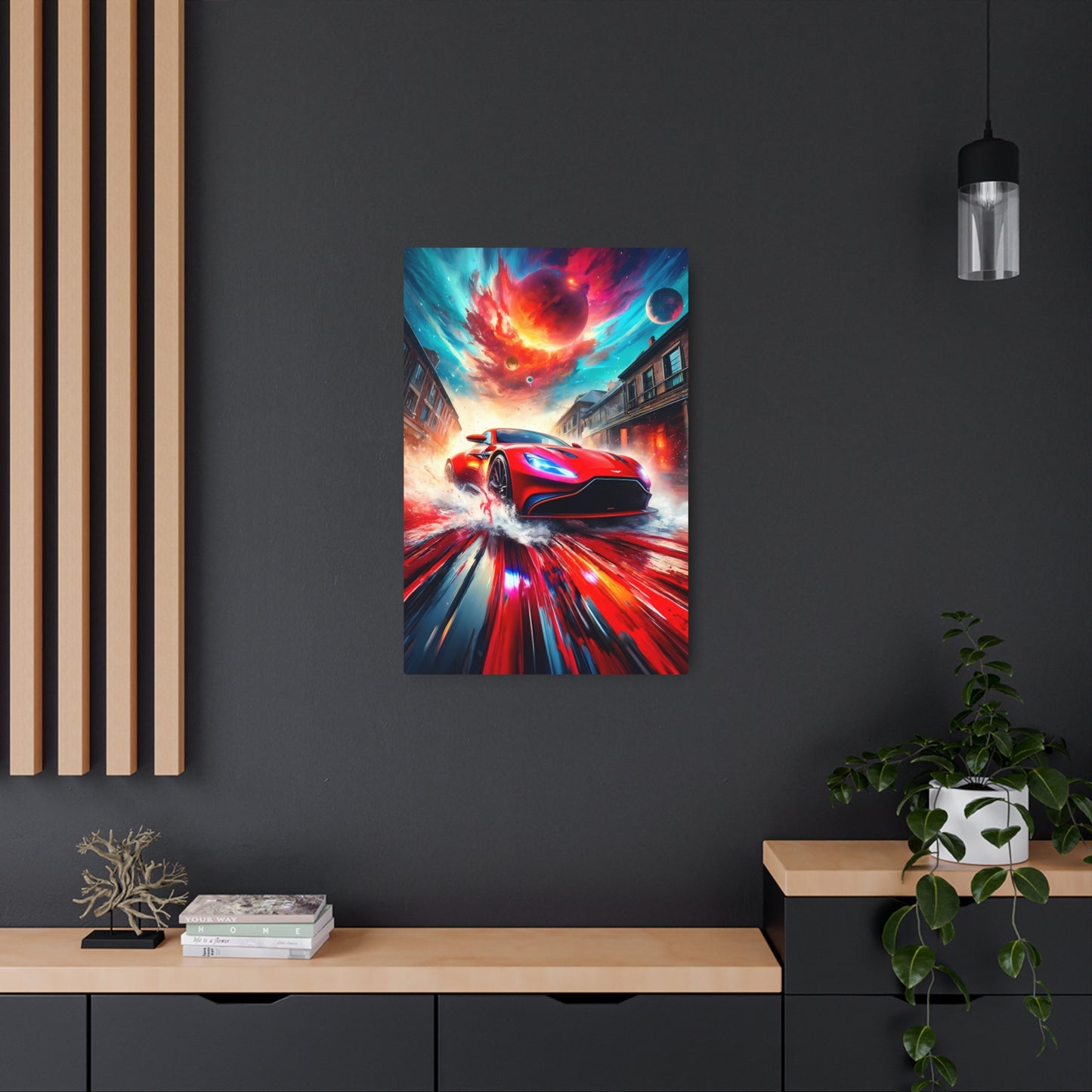 Ignition of the Cosmos: A Supernova of Speed and Color Metal Art Sign