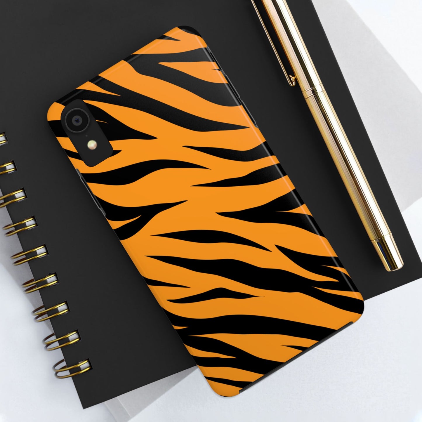 Tiger Texture Tough Phone Cases