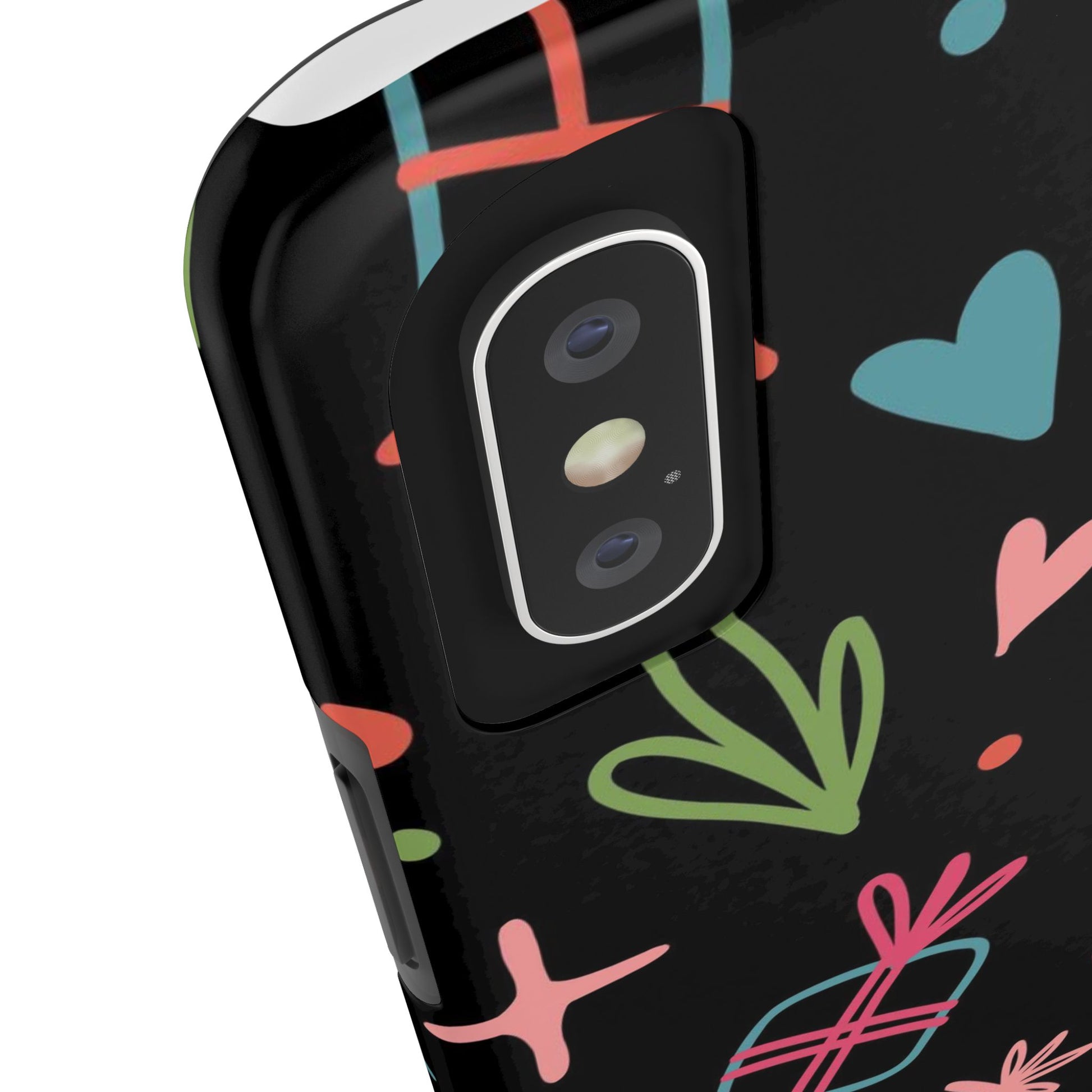 Valentine Day Doodle seamless pattern Tough Phone Cases