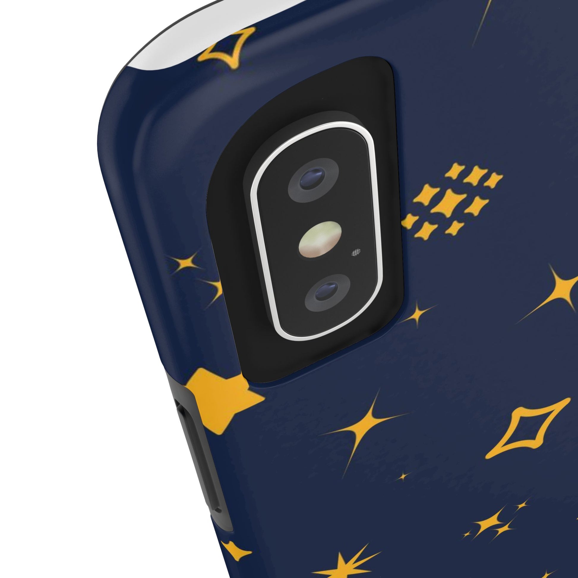 pattern on a blue Tough Phone Cases