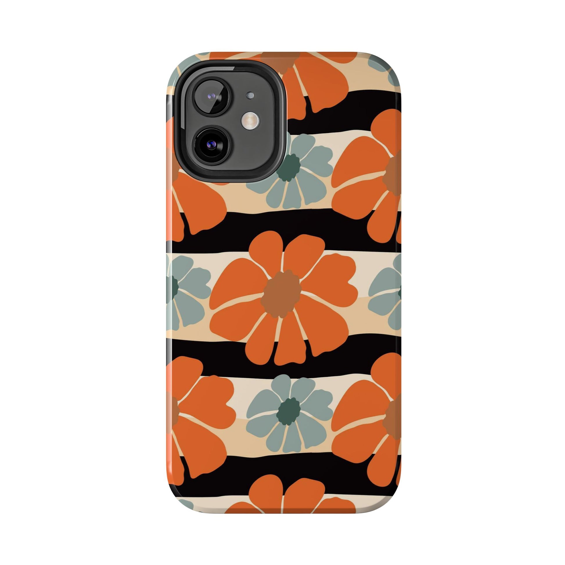 Retro groovy flowers seamless pattern Tough Phone Cases