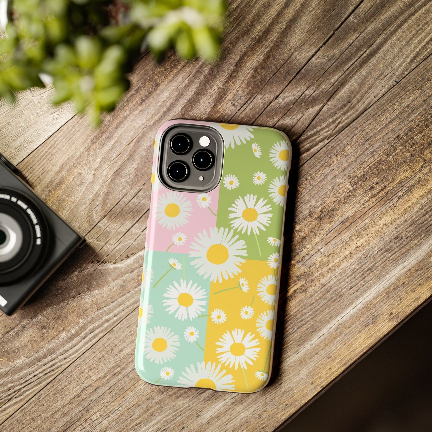 4 colors set of dandelion seamless pattern Tough Phone Cases