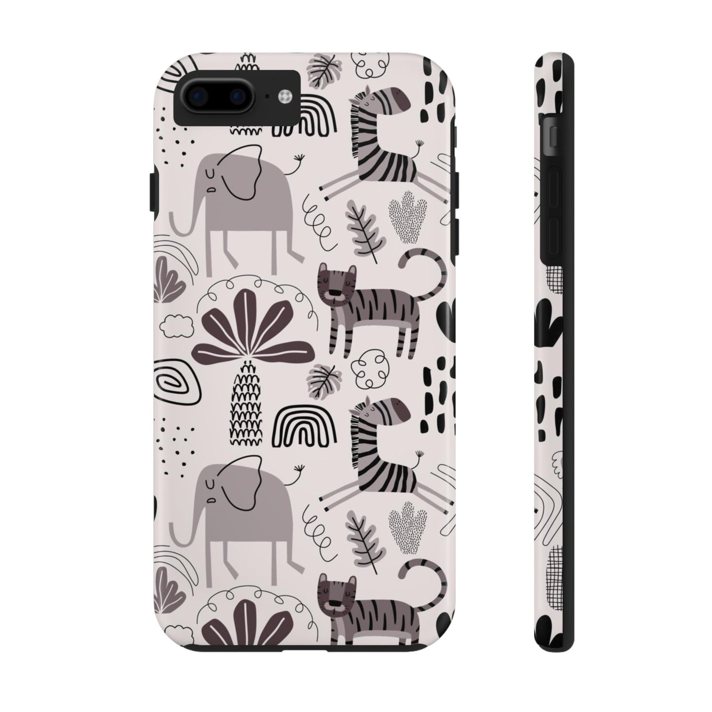 seamless pattern with cute animal Tough Phone Cases iPhone 7 Plus, iPhone 8 Plus