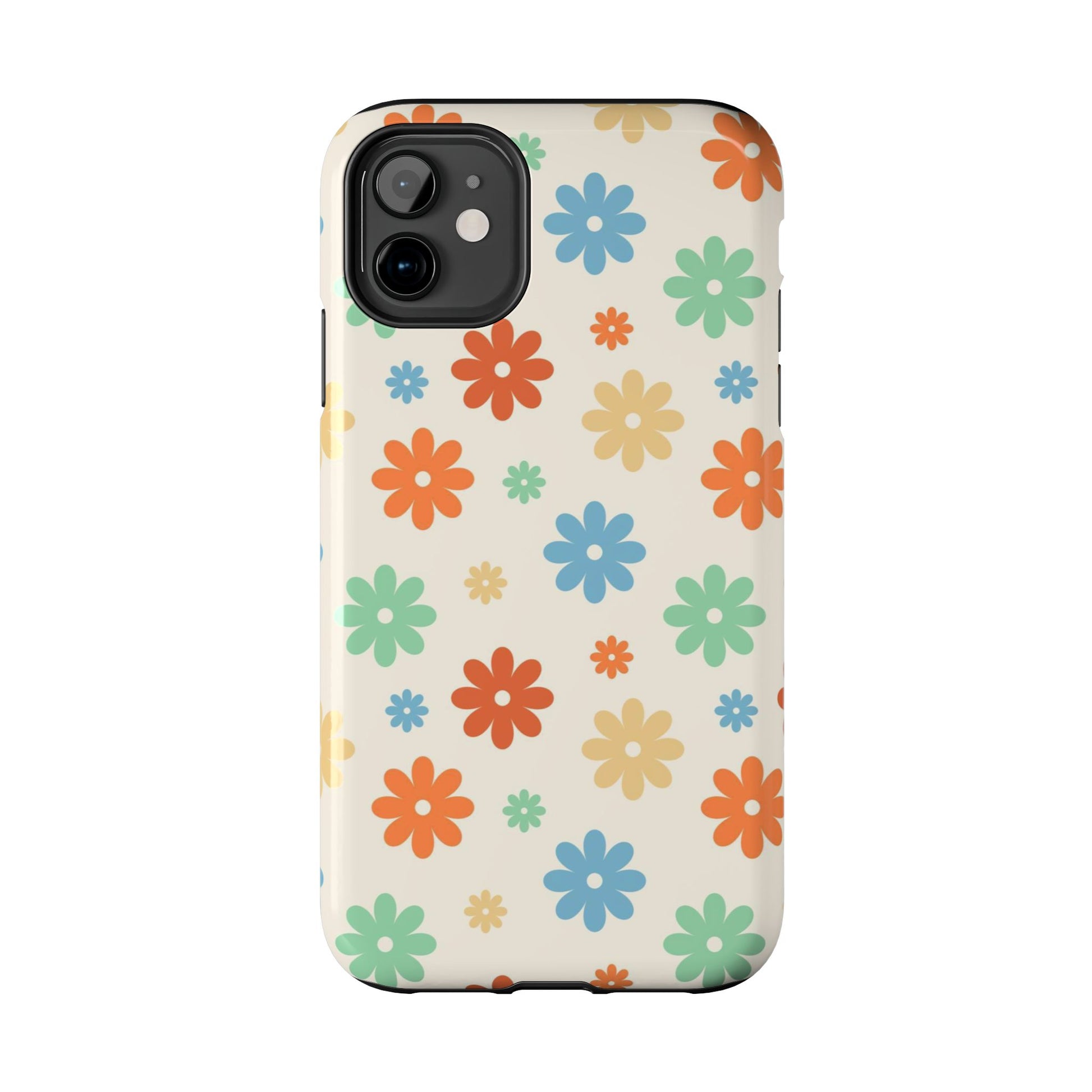 Retro groovy daisy seamless pattern Tough Phone Cases