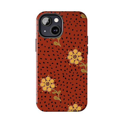 Abstract ethnic flower seamless pattern Tough Phone Cases