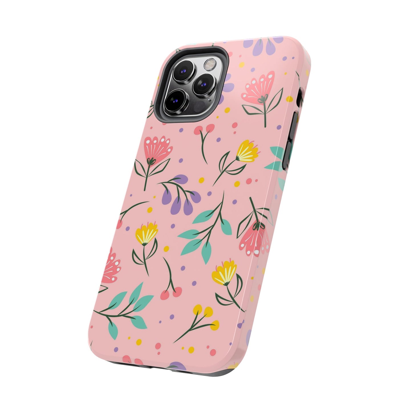 beautiful seamless handrawn floral Tough Phone Cases