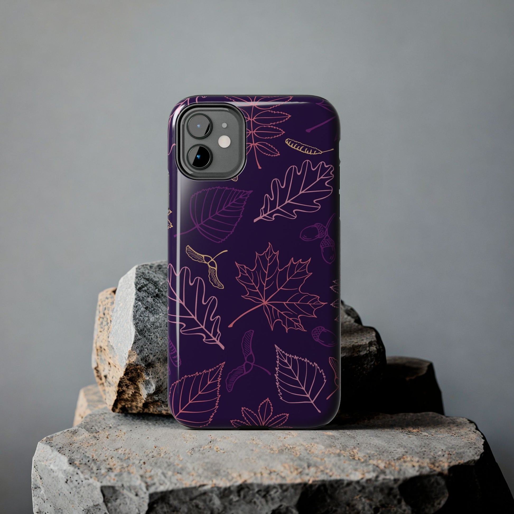 Seamless pattern with autumn leaves Tough Phone Cases