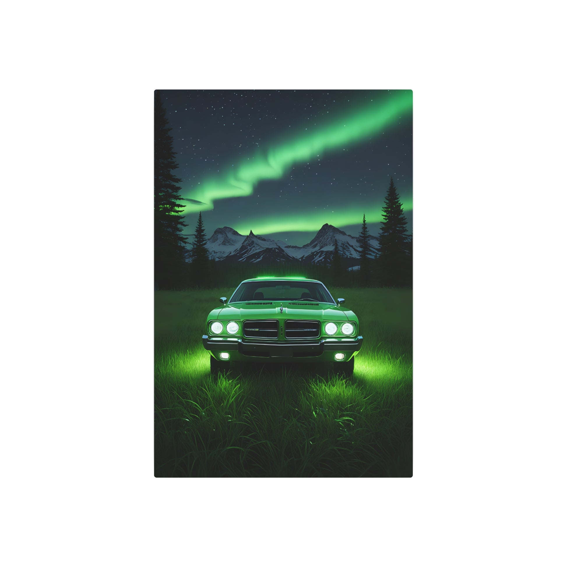 Green dodge Metal Art Sign