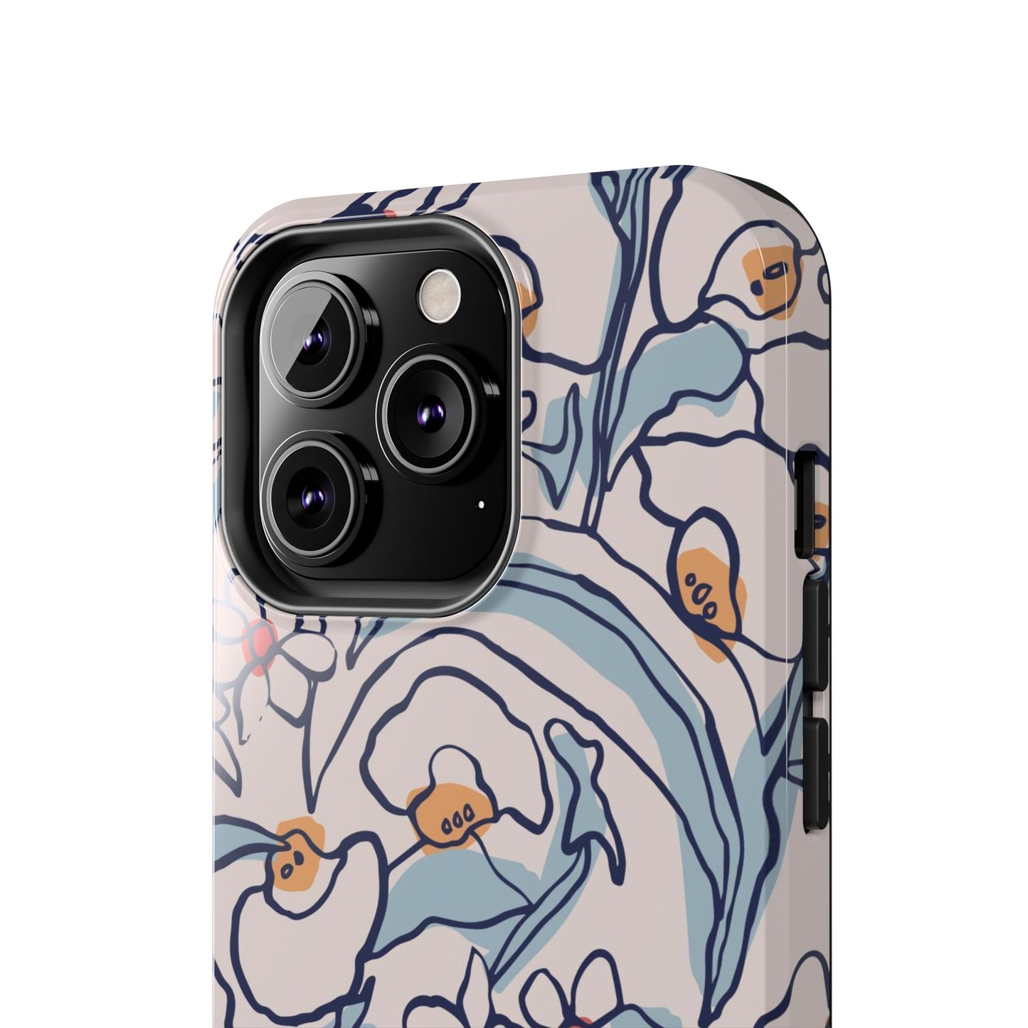 hand-drawn flower sketch Tough Phone Cases