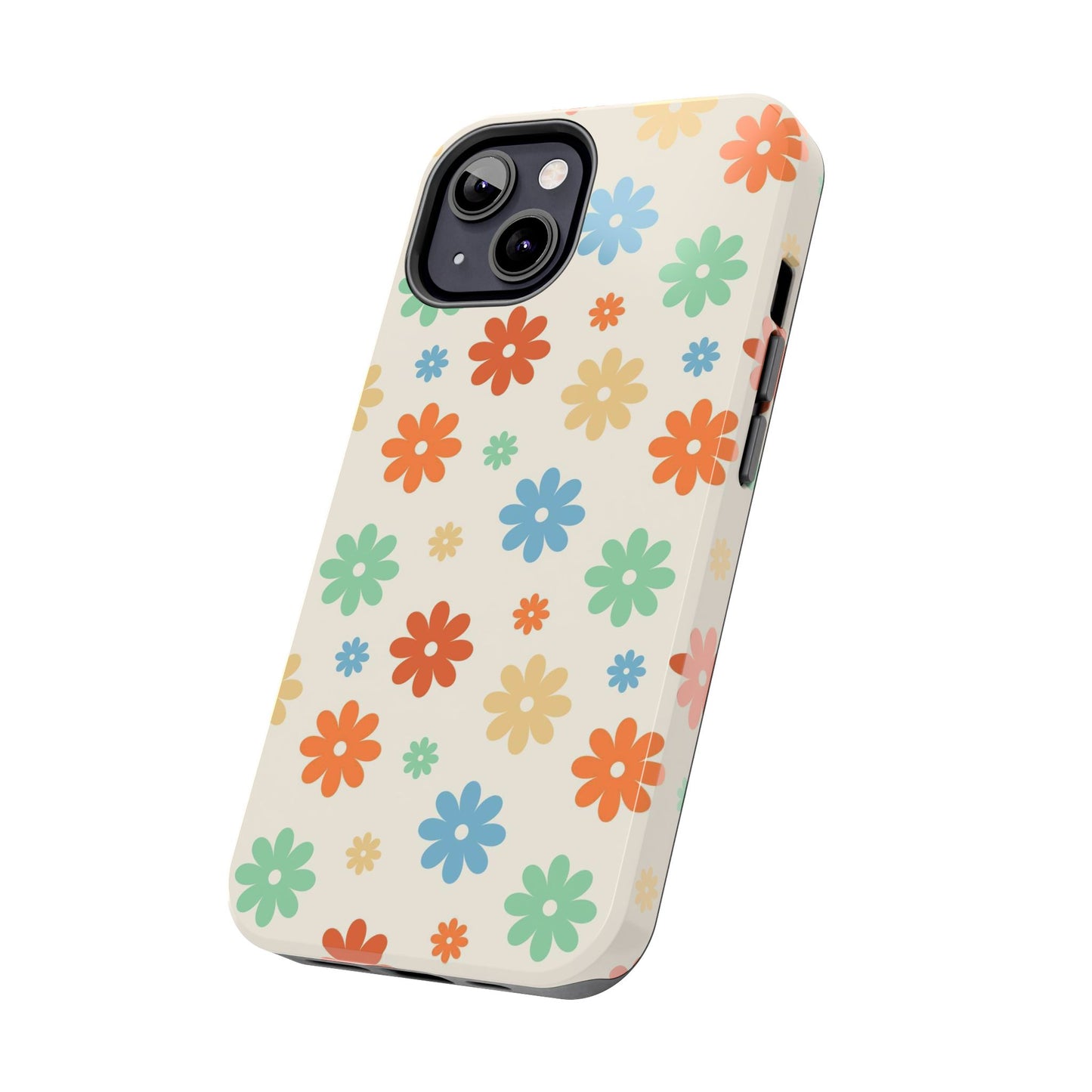 Retro groovy daisy seamless pattern Tough Phone Cases