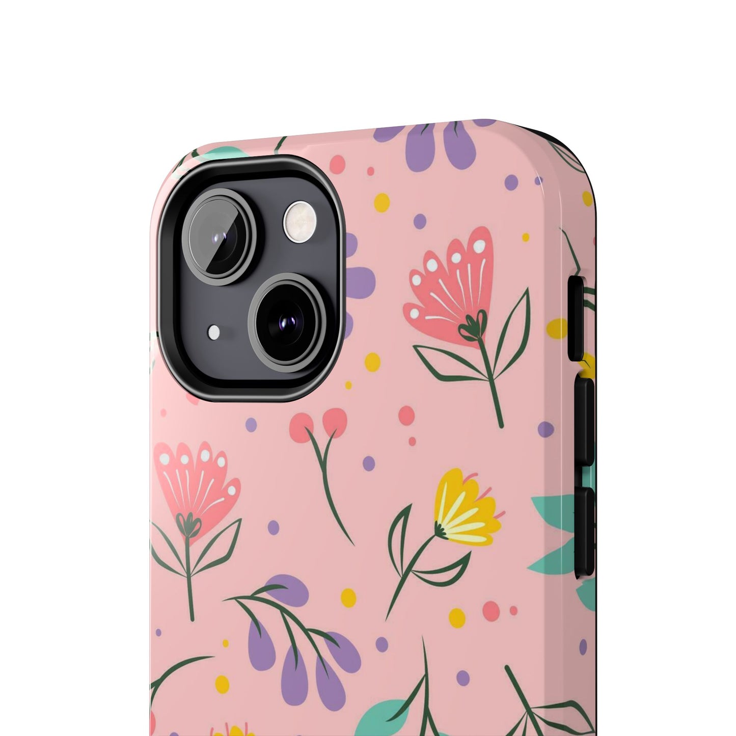 beautiful seamless handrawn floral Tough Phone Cases