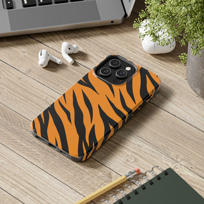 Tiger Texture Tough Phone Cases