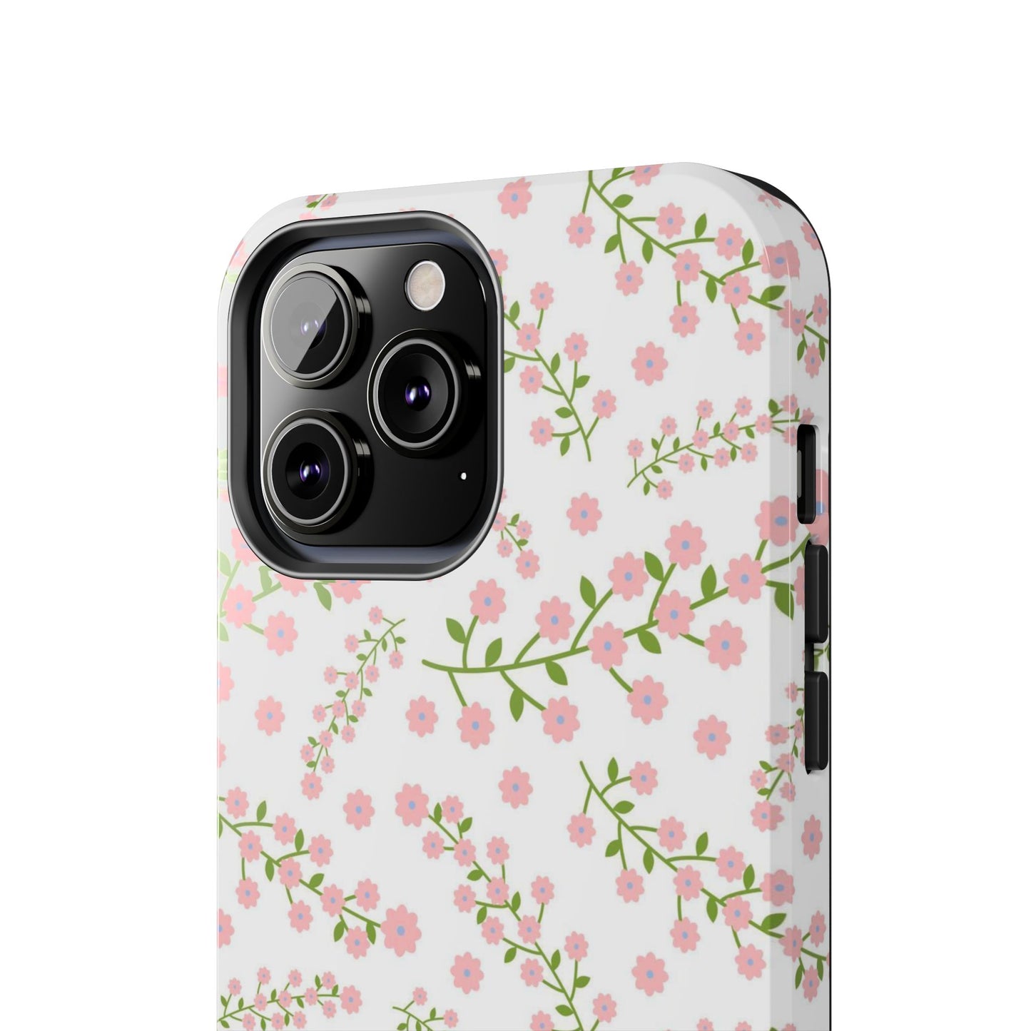 Seamless pattern green branches with blooming Tough Phone Cases