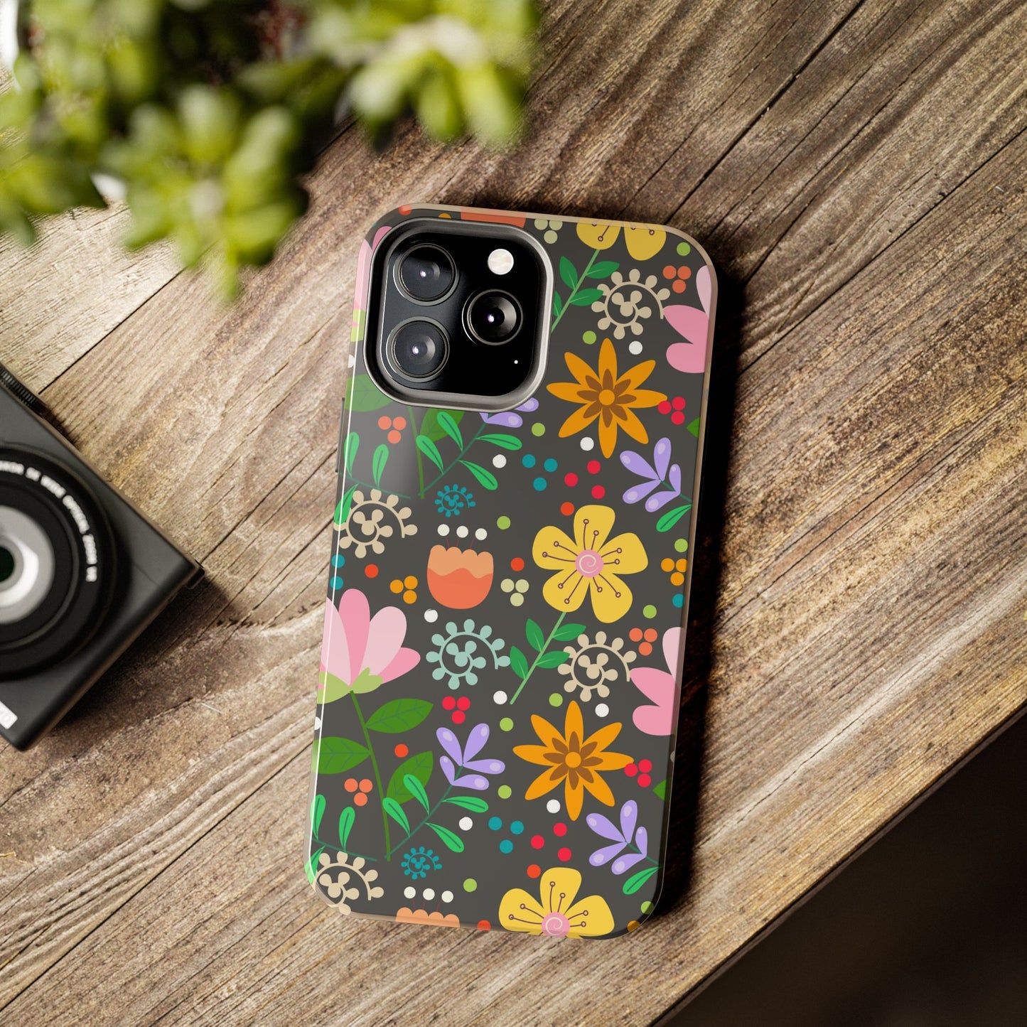 Abstract floral seamless pattern Tough Phone Cases