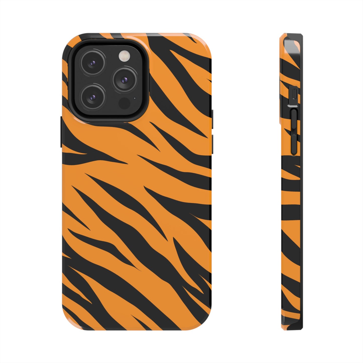 Tiger Texture Tough Phone Cases iPhone 14 Pro Max