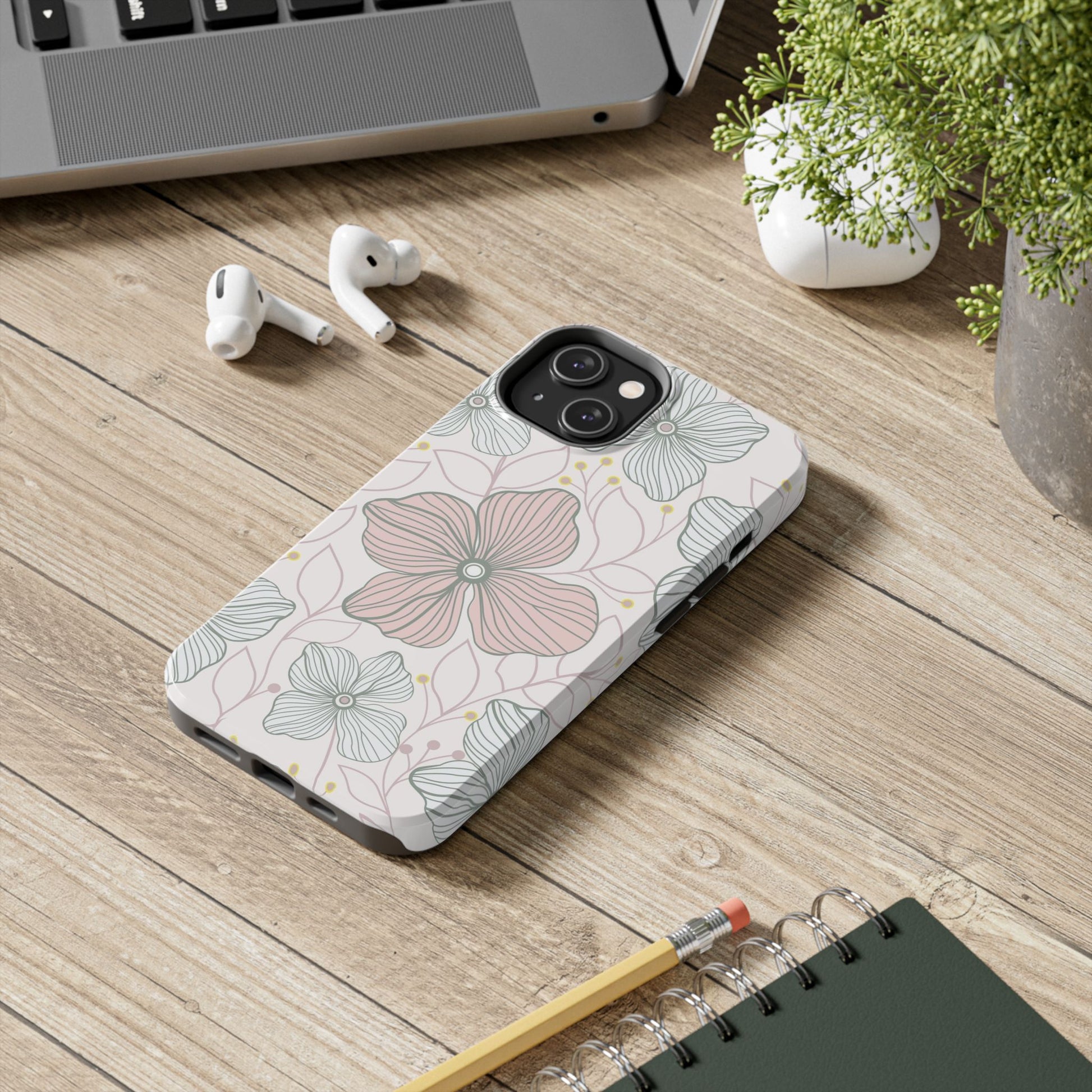 Florals seamless pattern Tough Phone Cases