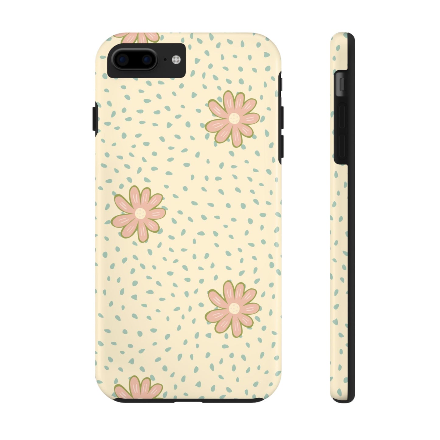 Doodle ditsy seamless pattern Tough Phone Cases iPhone 7 Plus, iPhone 8 Plus