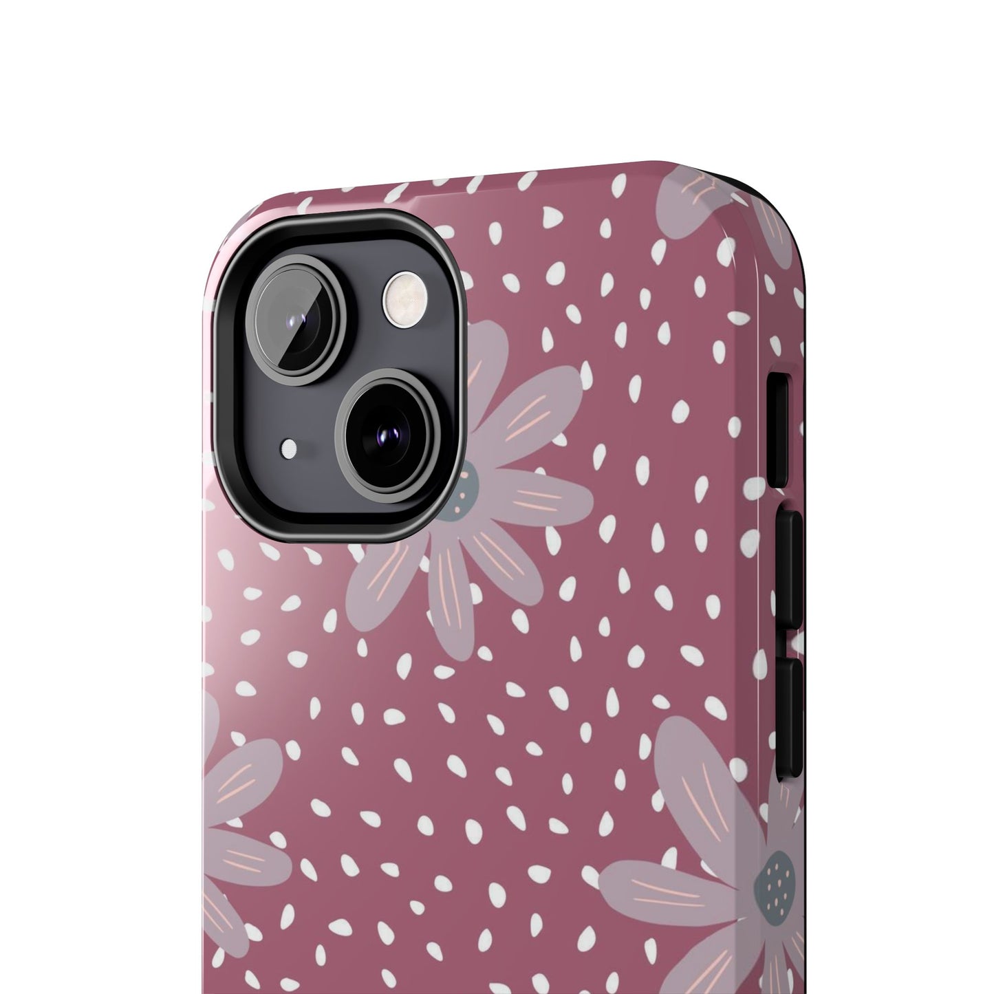 Vintage ditsy seamless pattern on dots Tough Phone Cases