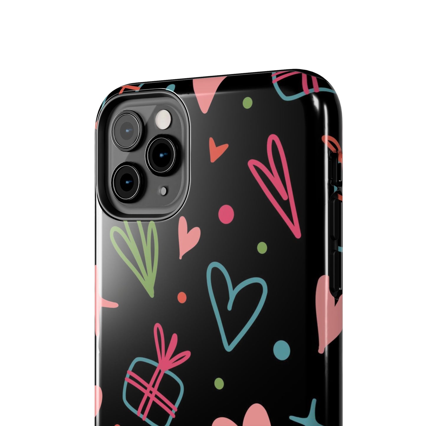 Valentine Day Doodle seamless pattern Tough Phone Cases