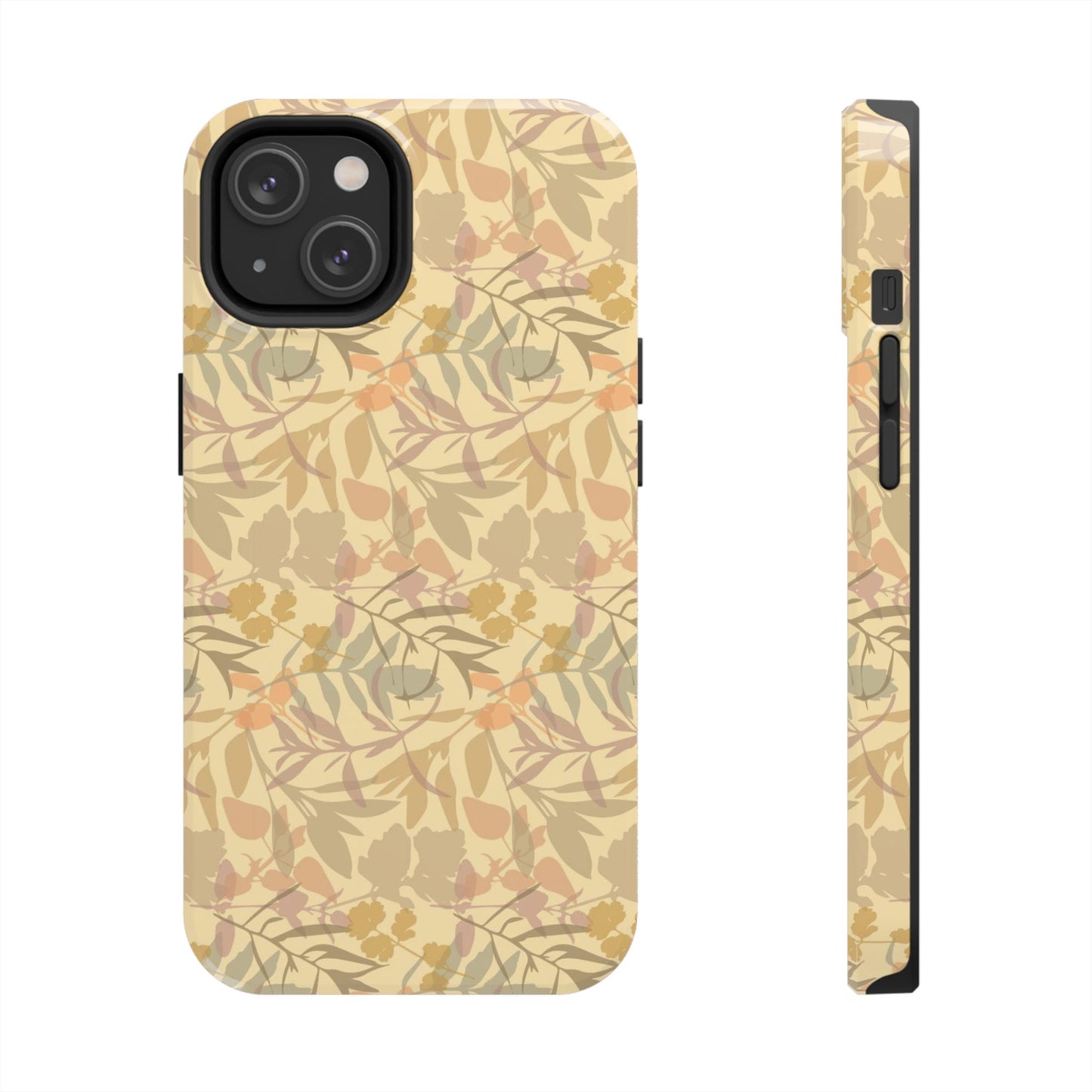 Boho Plants Leafs Pattern Tough Phone Cases iPhone 14