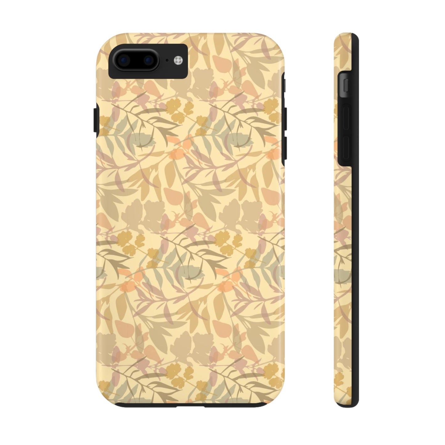 Boho Plants Leafs Pattern Tough Phone Cases iPhone 7 Plus, iPhone 8 Plus