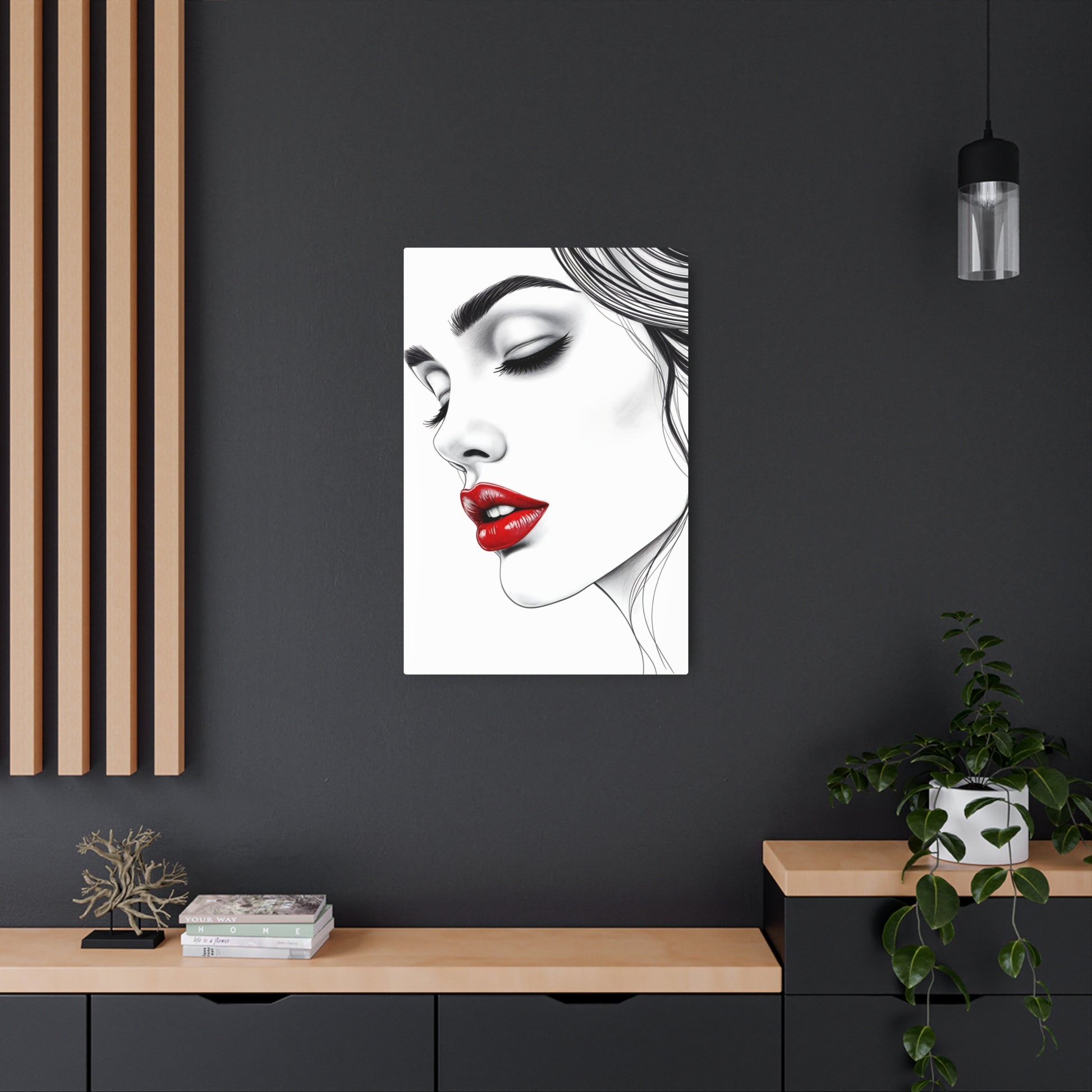 Eloquent Elegance: A Symphony of Shade and Emotion Metal Art Sign