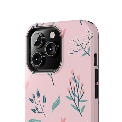 Floral seamless pattern. Garden flowers branches Tough Phone Cases