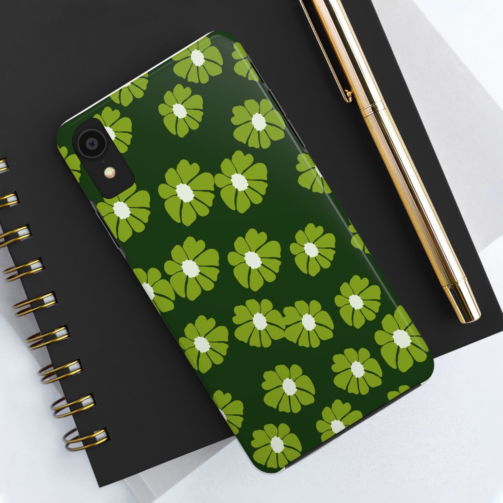 Retro groovy flowers seamless pattern Tough Phone Cases