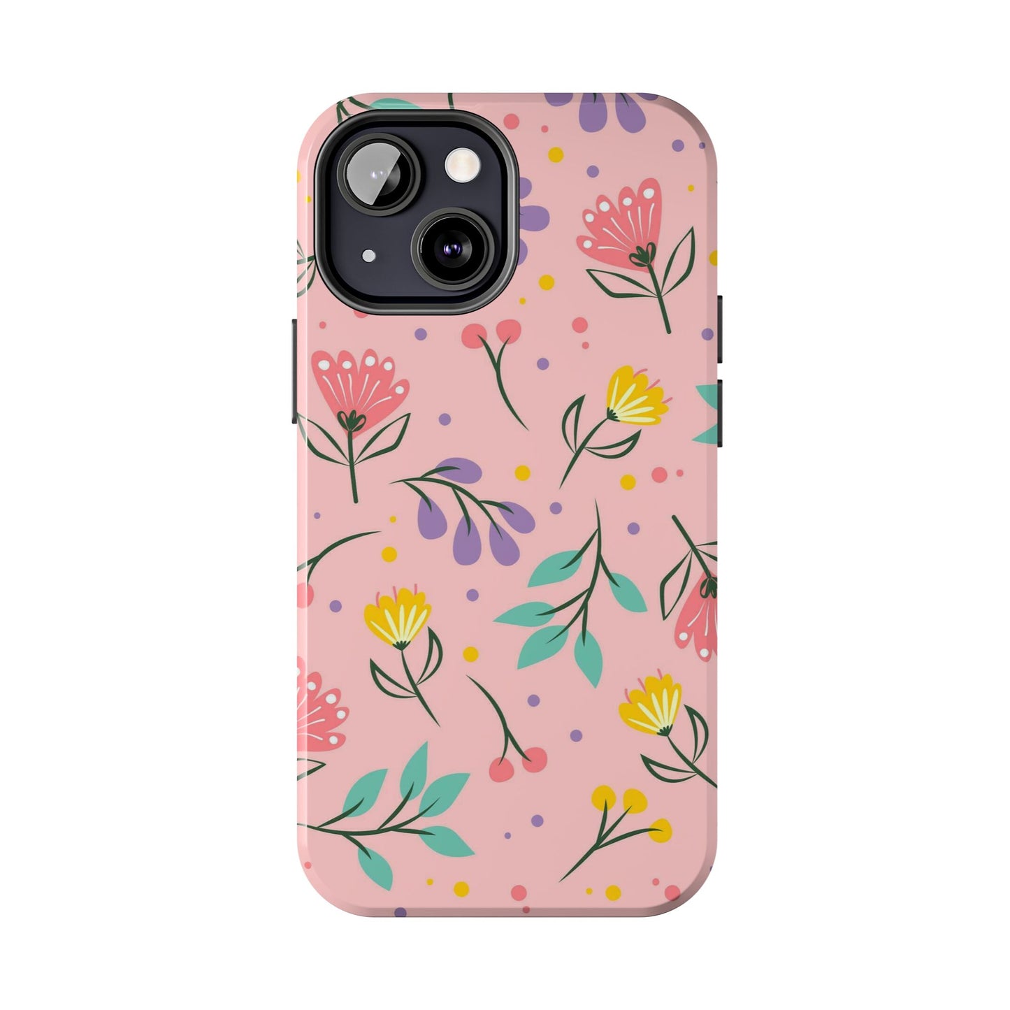 beautiful seamless handrawn floral Tough Phone Cases