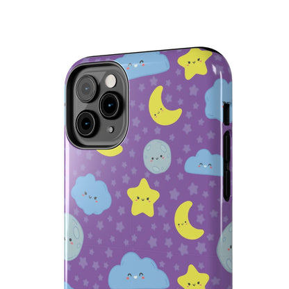 Night sky seamless pattern Tough Phone Cases