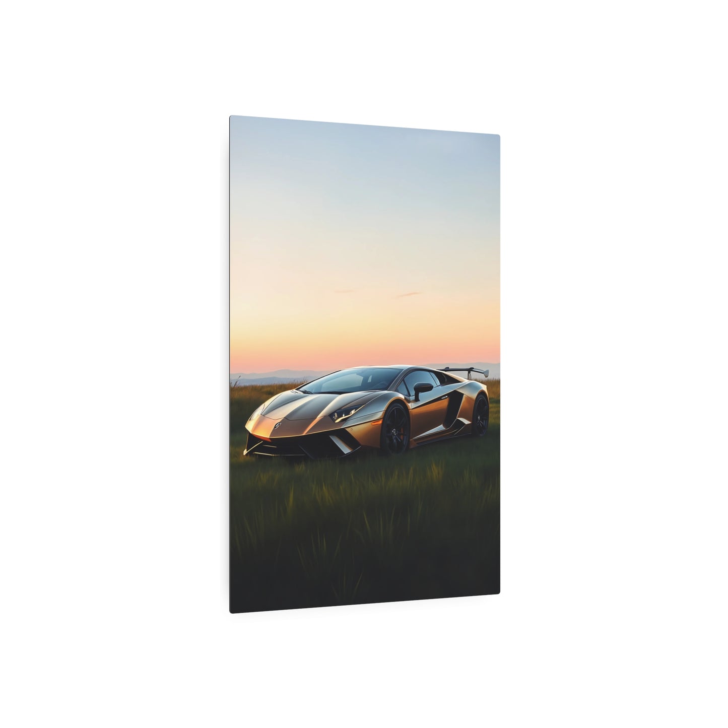 Stunning Metallic Lamborghini Aventador Wall Art | Perfect Gift for Car Enthusiasts