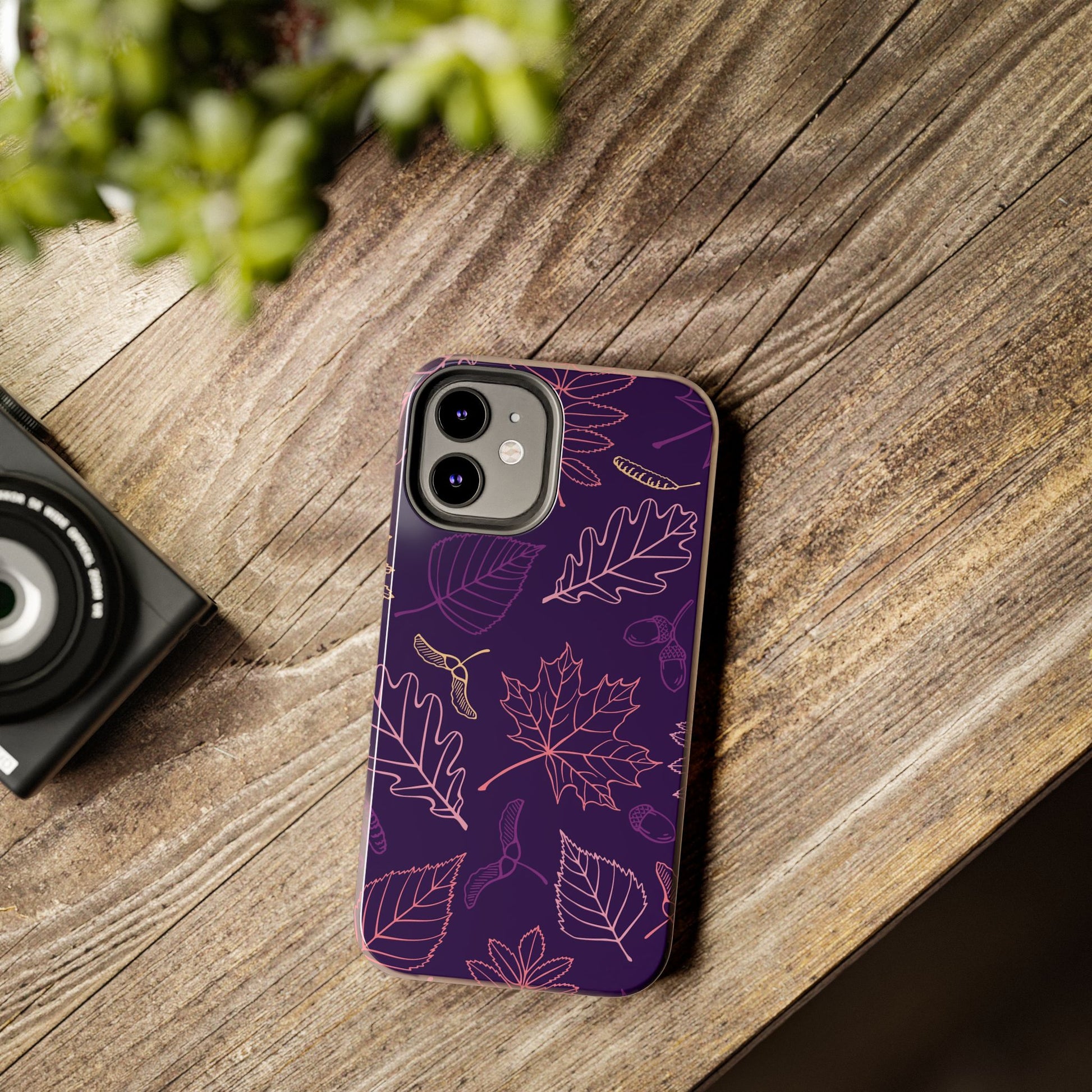 Seamless pattern with autumn leaves Tough Phone Cases