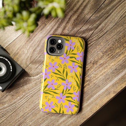 Folk art floral seamless pattern Tough Phone Cases