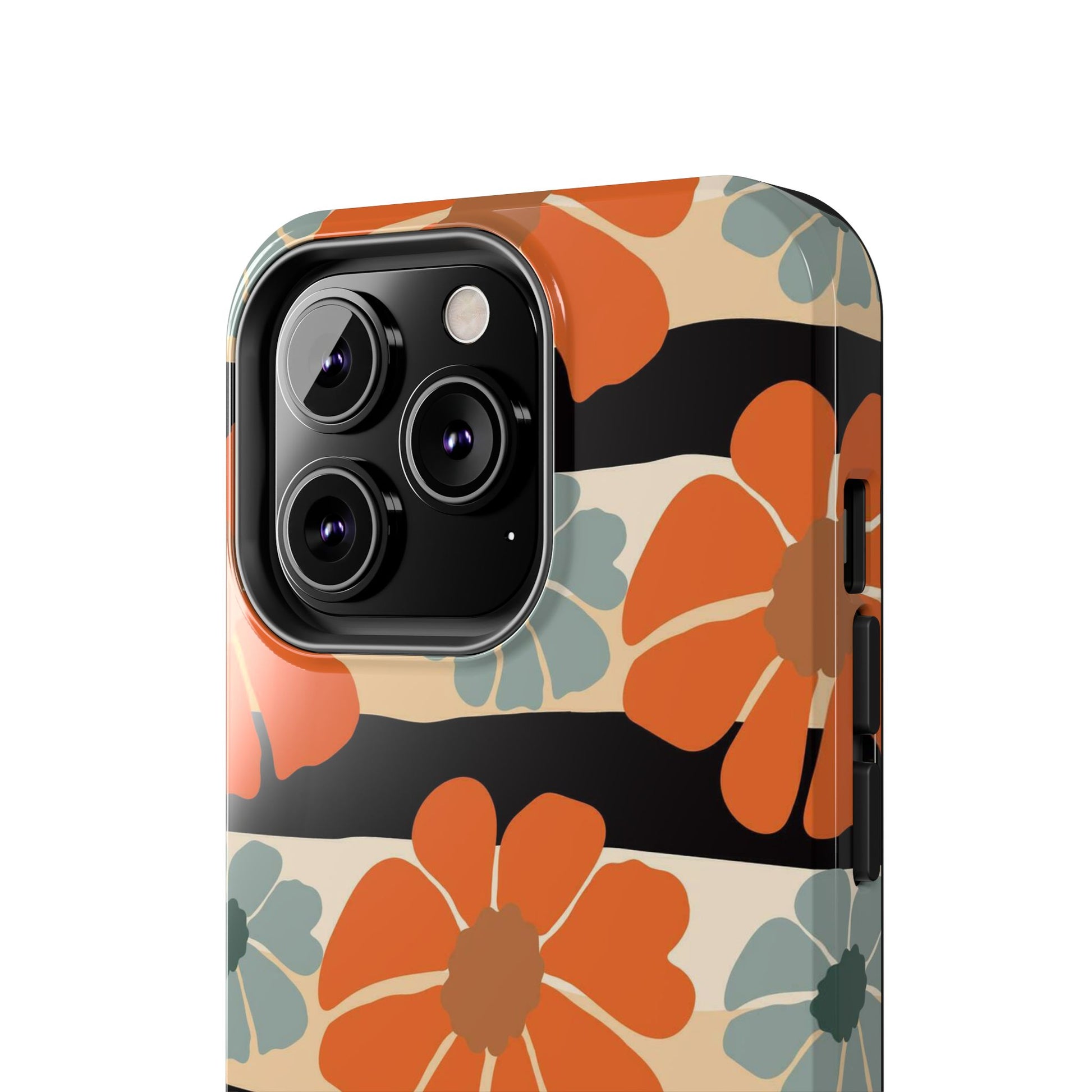 Retro groovy flowers seamless pattern Tough Phone Cases