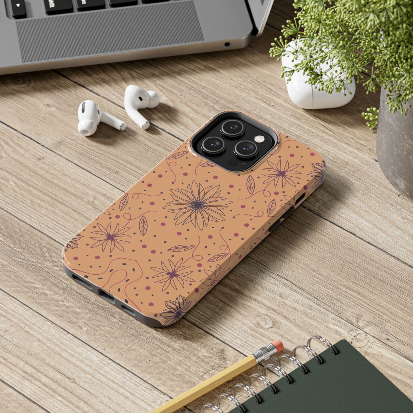 Seamless pattern geometry graphic for textile wrapping cover floor fabric Tough Phone Cases