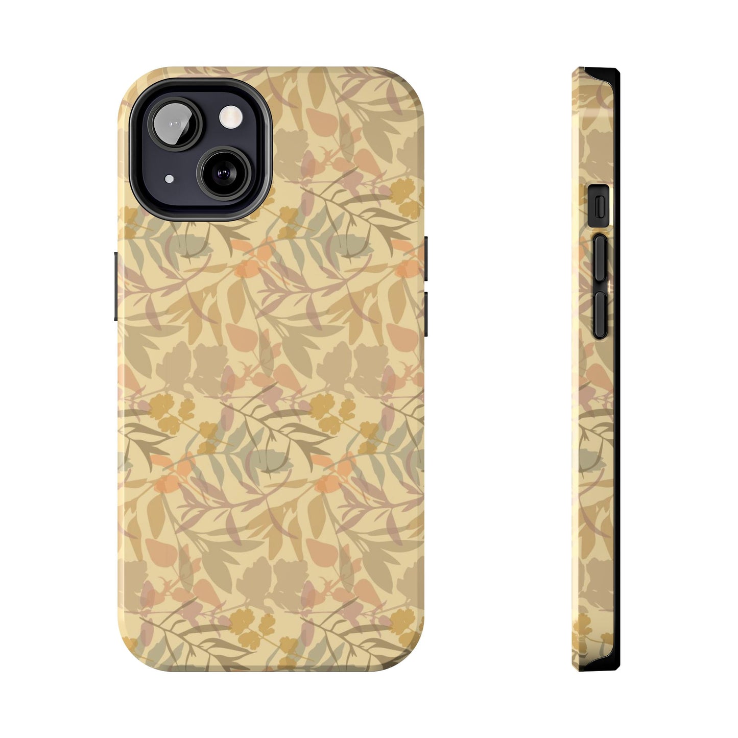 Boho Plants Leafs Pattern Tough Phone Cases iPhone 13