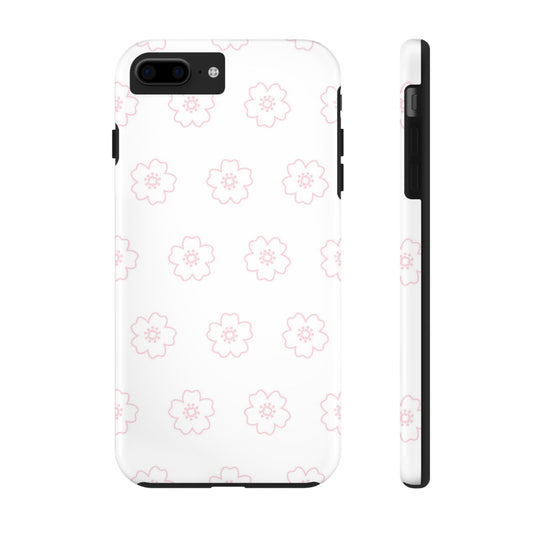 Cherry blossom seamless pattern Tough Phone Cases iPhone 7 Plus, iPhone 8 Plus