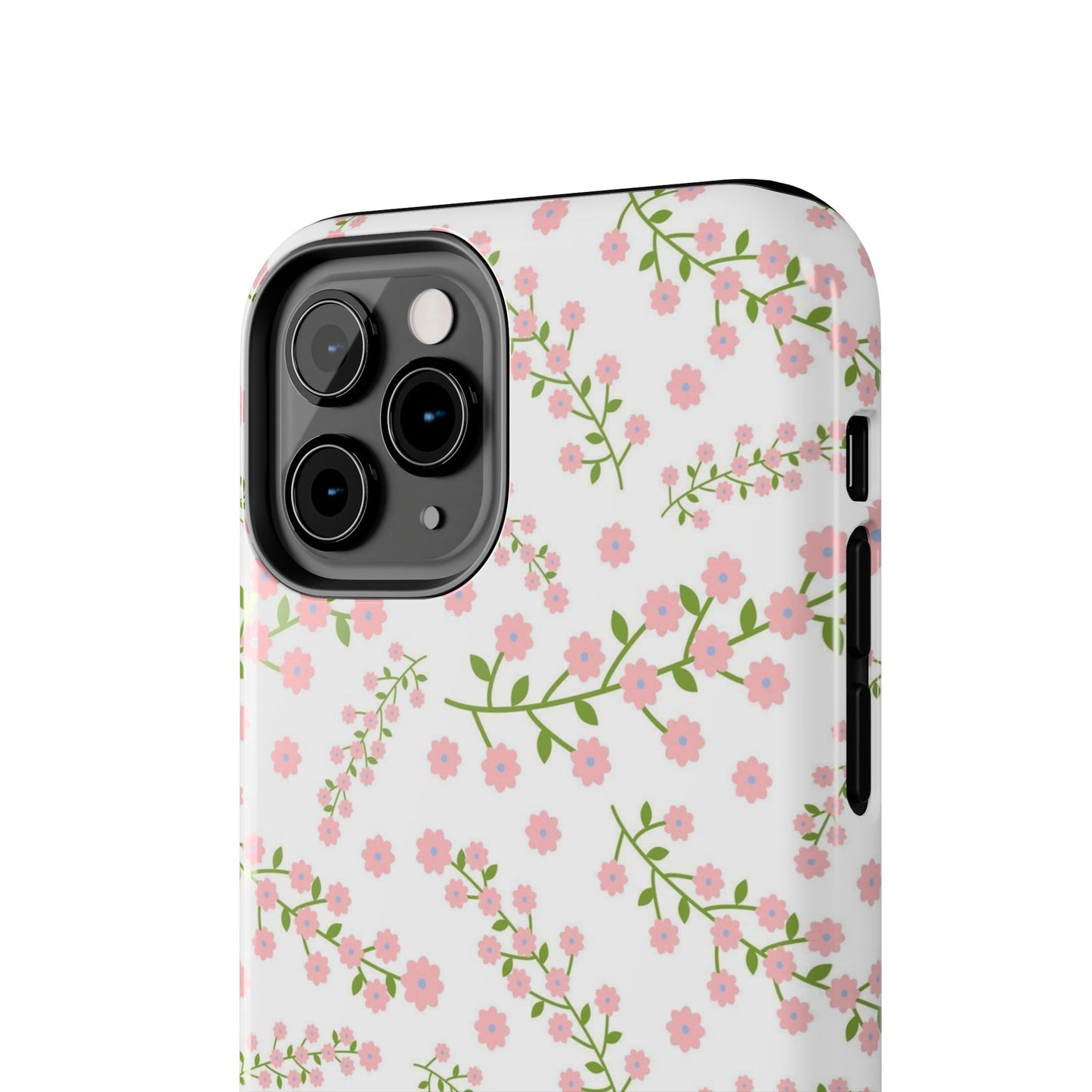 Seamless pattern green branches with blooming Tough Phone Cases