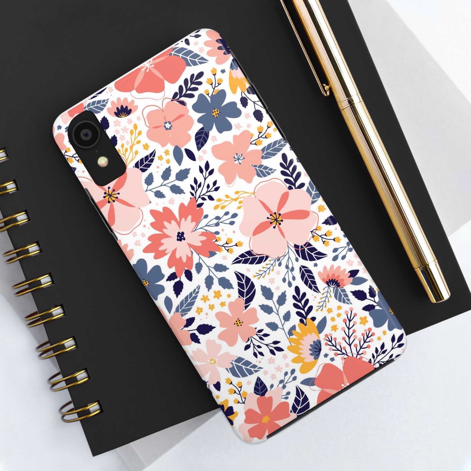 seamless pattern with abstract flowers Tough Phone Cases